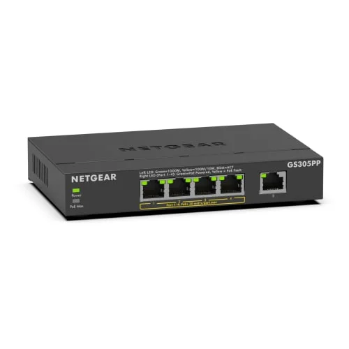 NETGEAR 5-Port Gigabit Ethernet Unmanaged PoE