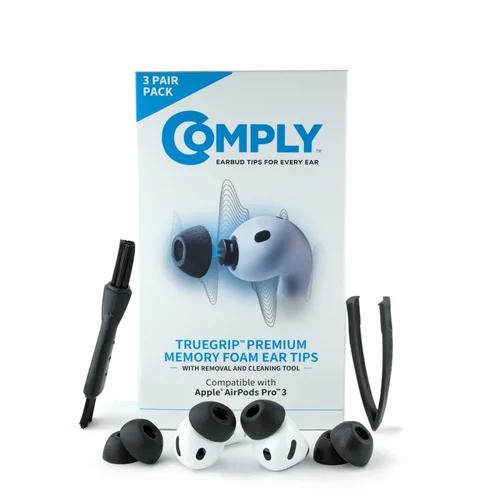 COMPLY TrueGrip MAX Memory Foam Replacement Earbud Tips